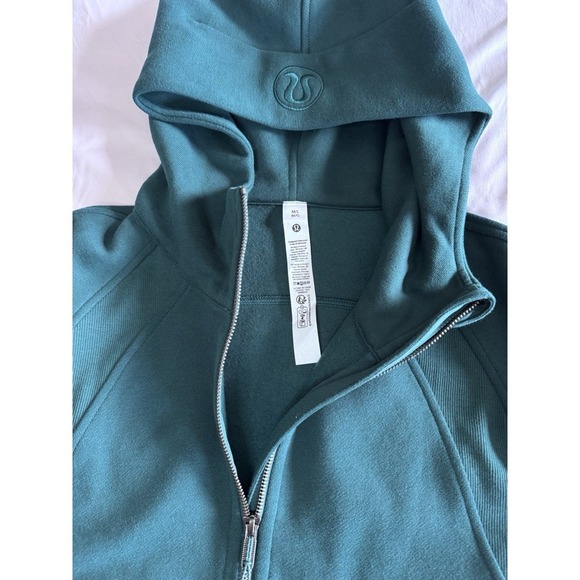 New lululemon Scuba Oversized Half Zip Hoodie Size M/L Storm Teal Sold Out - Picture 7 of 10
